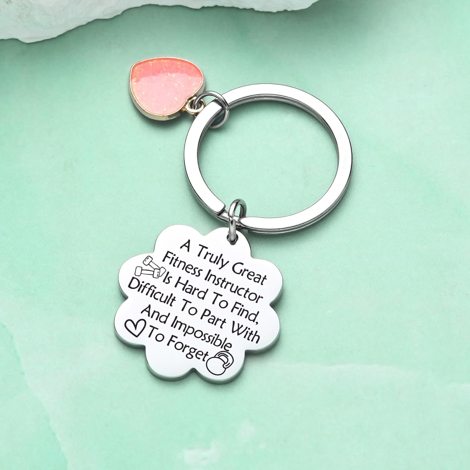Fitness Gifts For Women Personal Athletic Trainer Gifts For Coach Christmas Keychain Workout Jewelry image 5