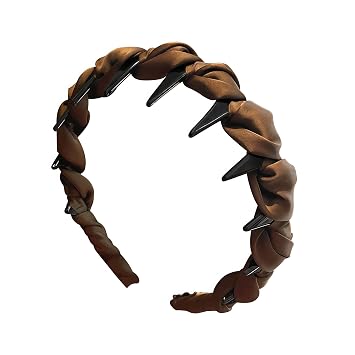 Knot Head Bands for Womens Hair, Hairpin Headband Accessories for Daily Wear, Sports, Running, Work Coffee Color