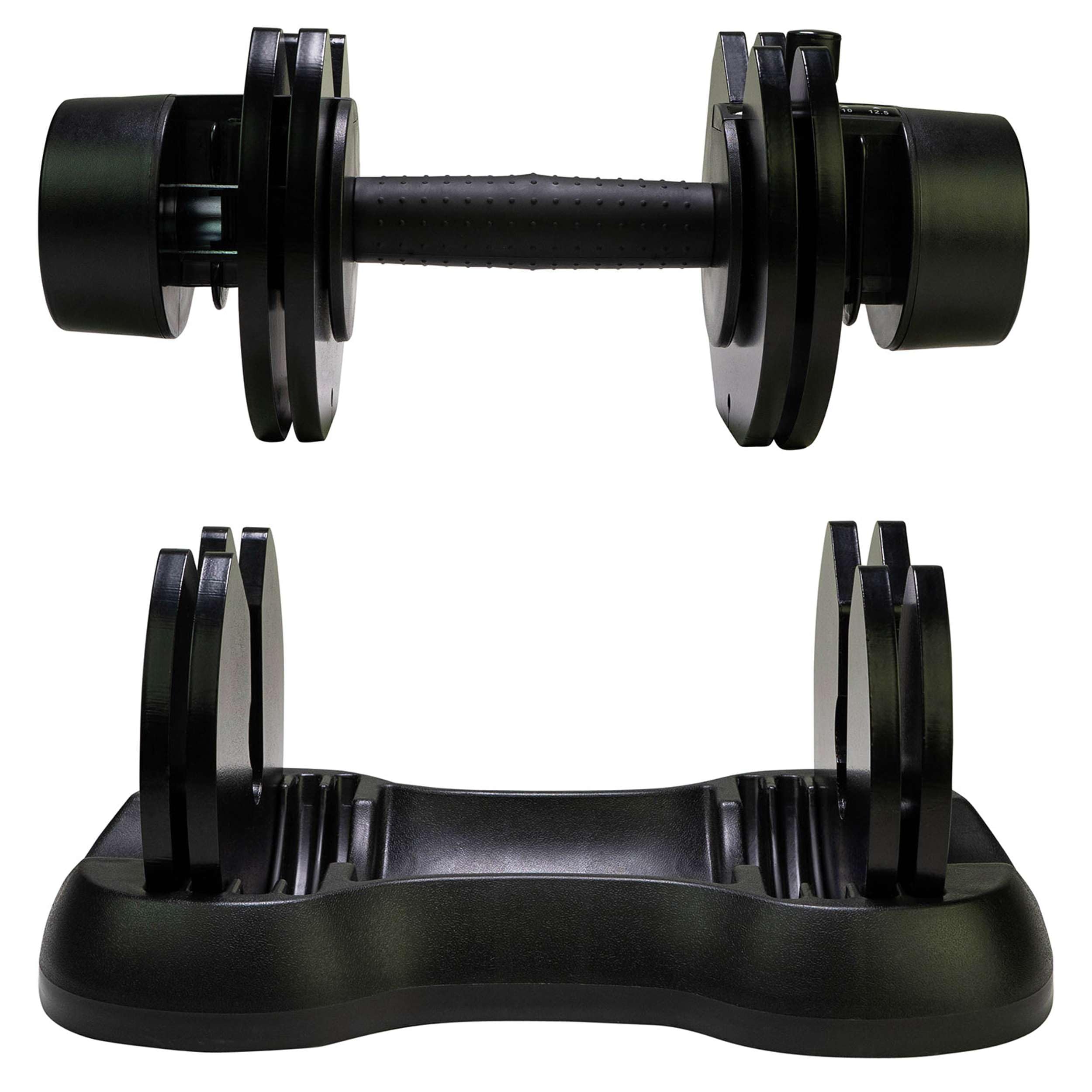 Tunturi Selector Dumbbell - Mancuerna ajustable con incrementos de hasta 12,5 kg, 2,5 kg
