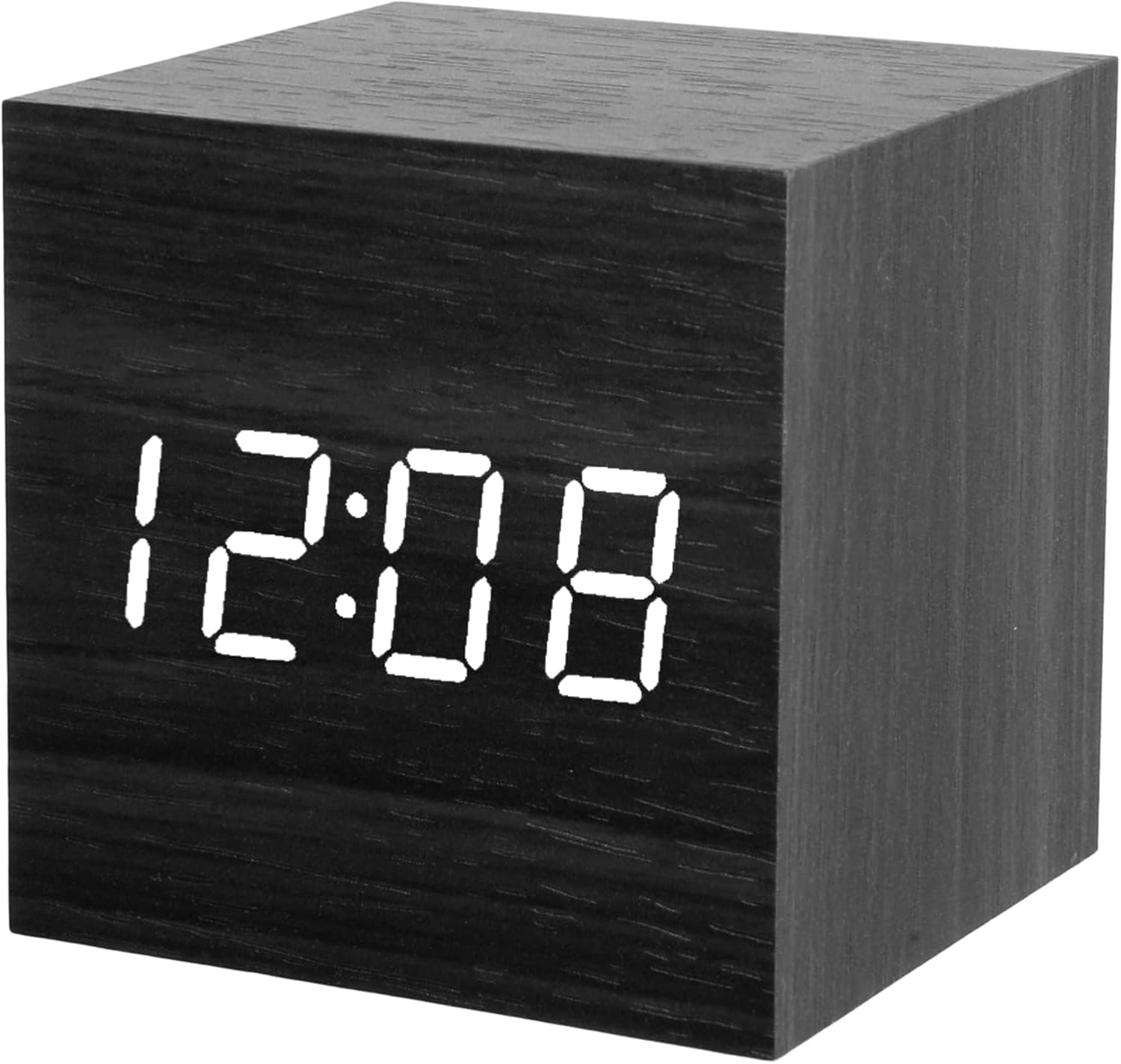 Partideal Small Digital Alarm Clock Bedside, Digital Alarm Clock Wooden
