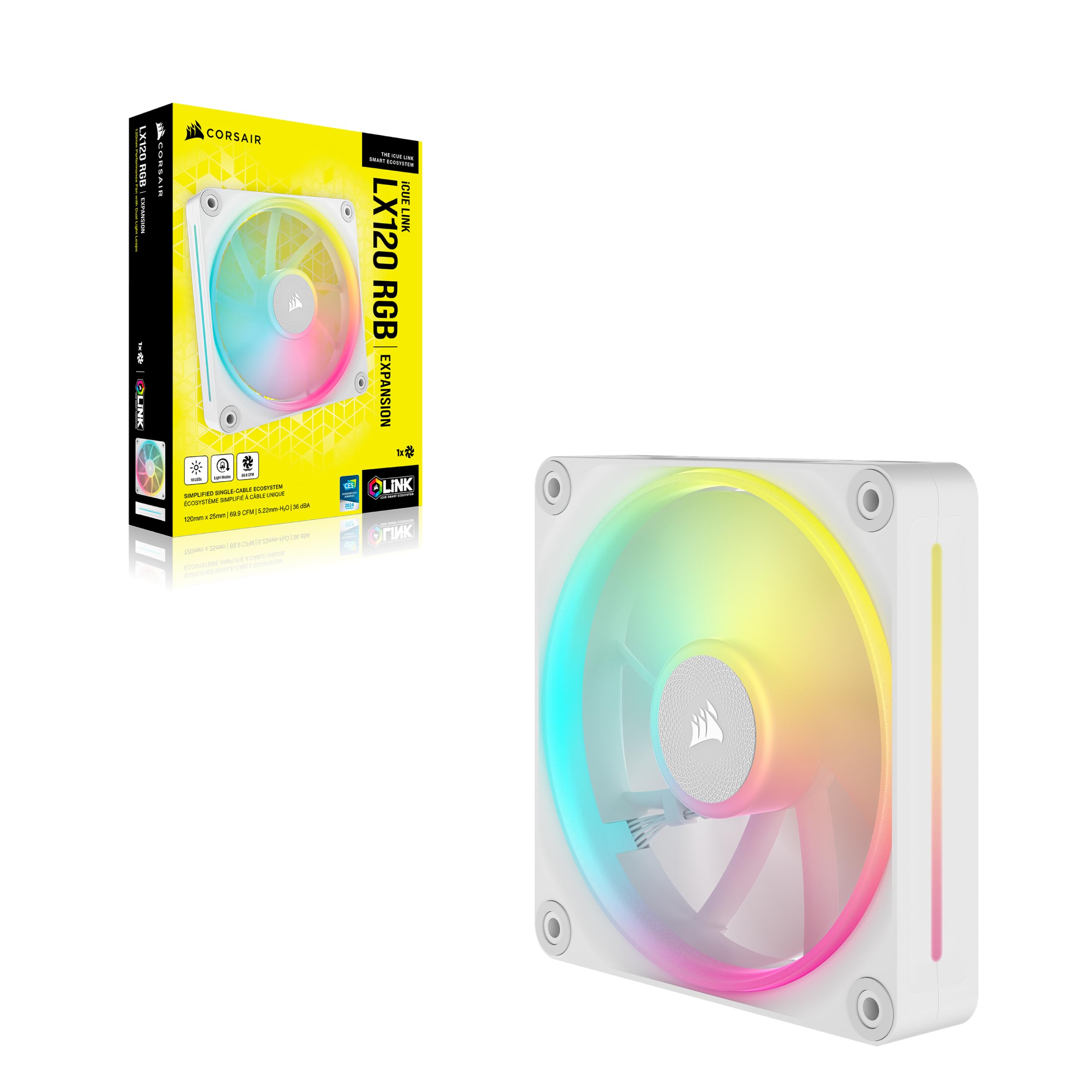 Corsair iCUE Link LX120 RGB Fan – Stunning Cooling & Lighting -8