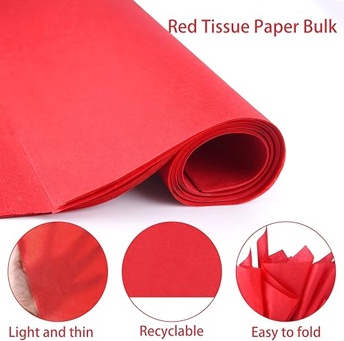 Miniatura 19 de Papel de seda azul claro, 80 hojas de papel de seda azul claro para envolver a granel de 14 x 20 pulgadas, papel de seda azul para bolsa de regalo