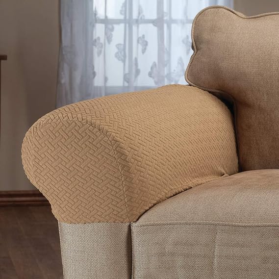Madison Mason-AC-SA Mason Stretch Armrest Covers, Sand