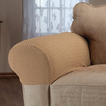 Madison Mason-AC-SA Mason Stretch Armrest Covers, Sand