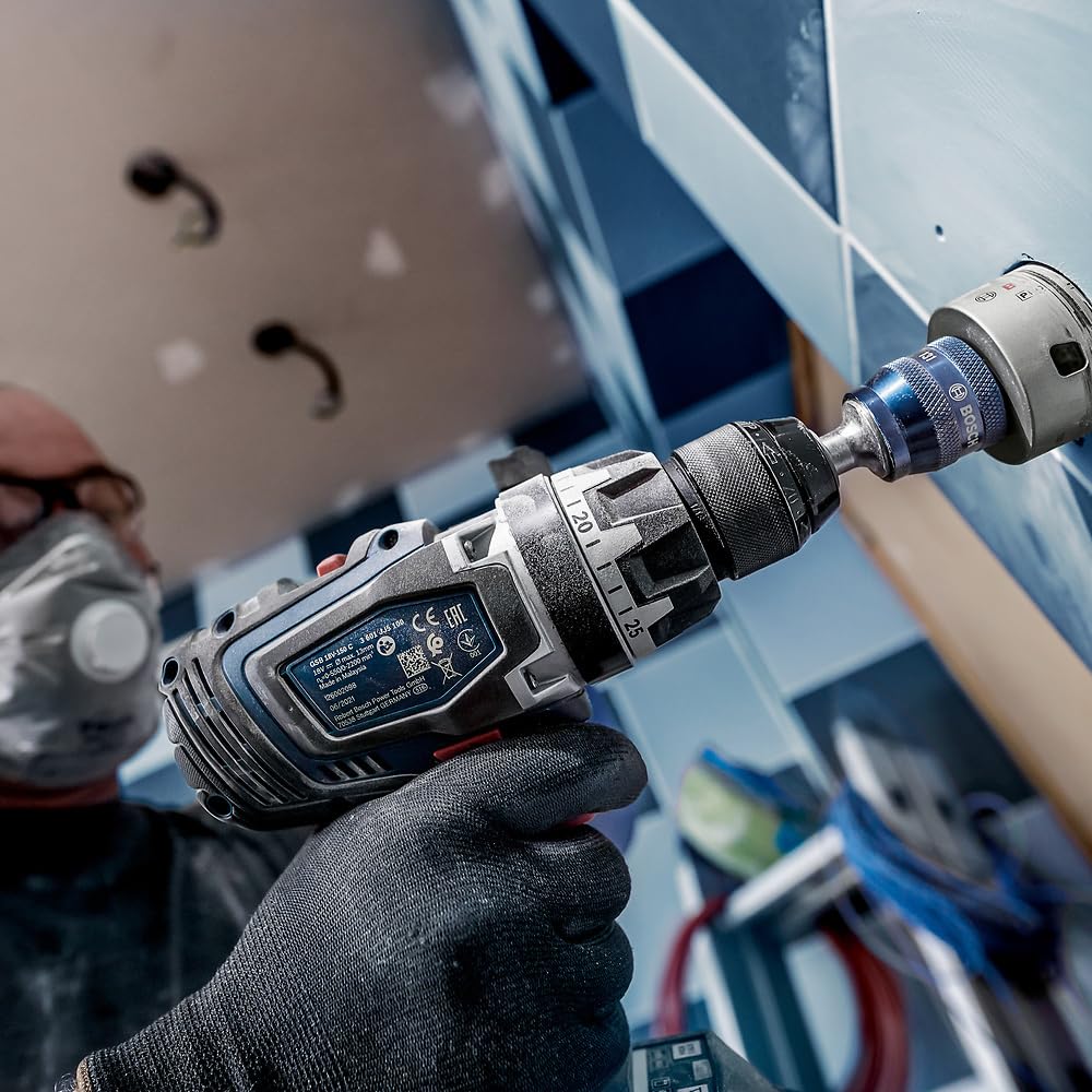 Bosch 1x Scie trépan PRO Tile Power Change Plus (pour Carreaux de Hard Ceramic, Céramique tendres, Ø 19 mm, Professional Accessoire Perceuses)