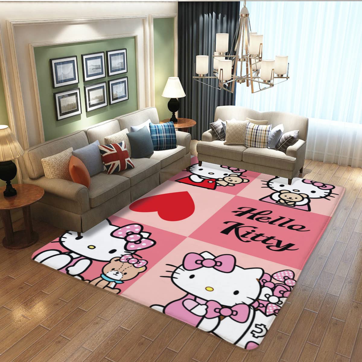 Amazon｜ハローキティ カーペット ラグ ラグマット 200×150cm 極厚20mm