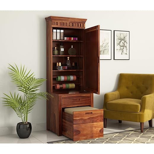 Krafting Kustoms Wood Dressing Table with Mirror