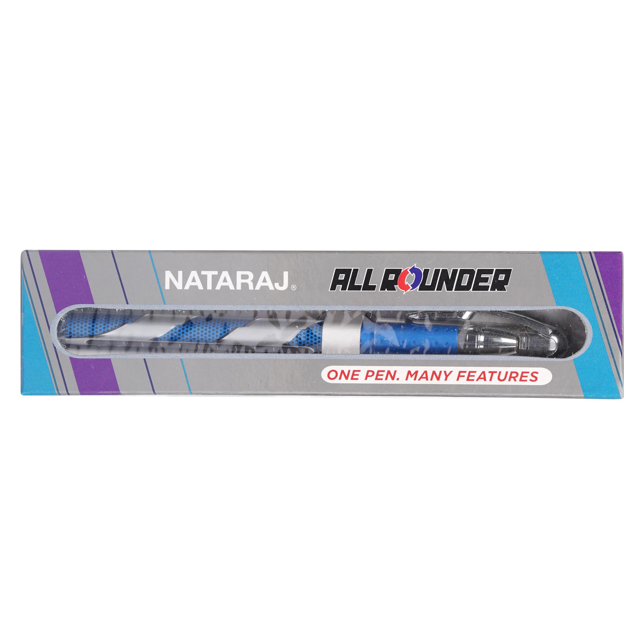 Nataraj All rounder Ball Pen - Blue [Pack of 10]