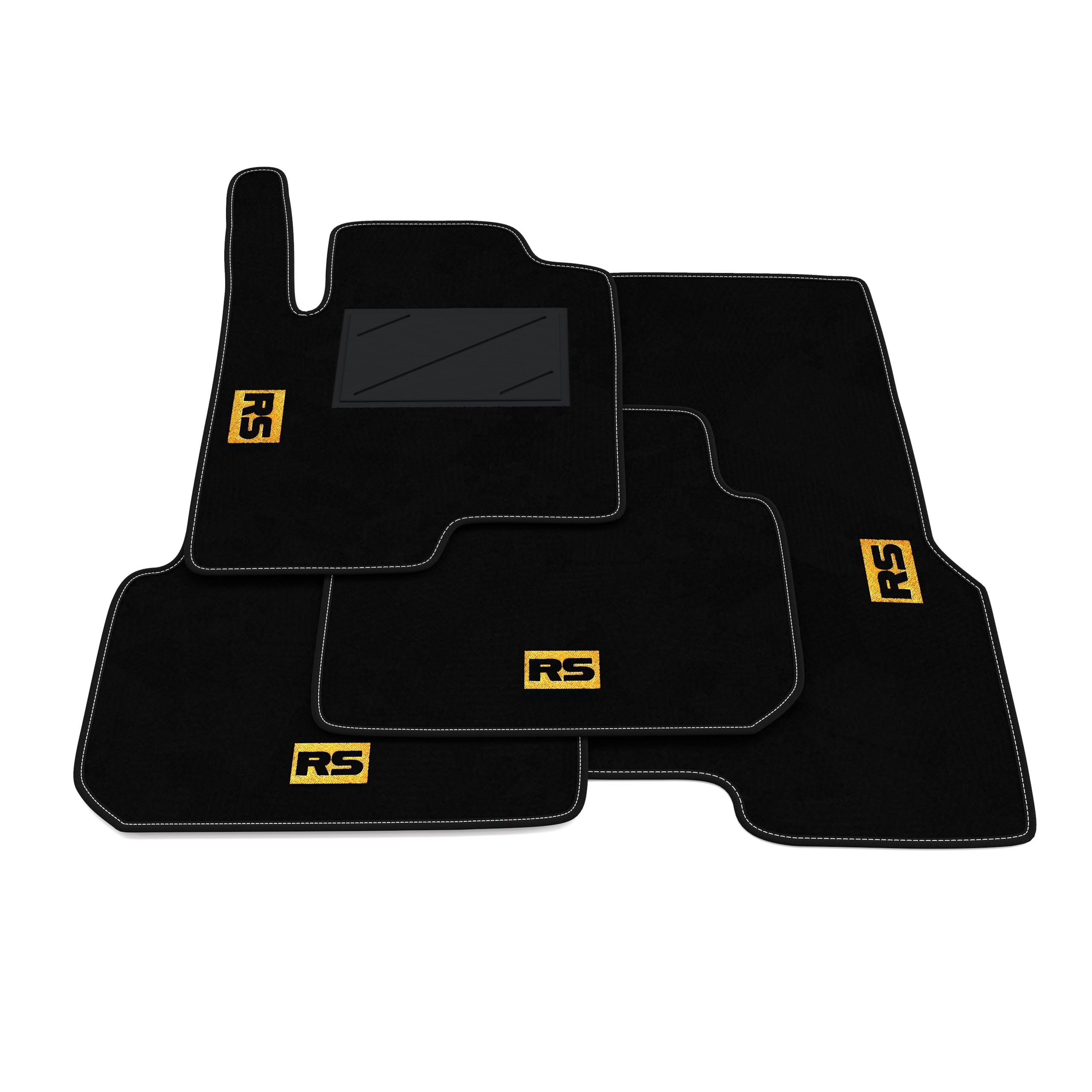 Zestawy dywaników samochodowych kompatybilne z Smart Forfour W454 2004-2006 | Zestaw dywaników samochodowych, haft RS, Dywaniki szyte na miarę