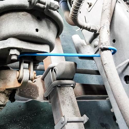 Miniatura 33 de 6 ganchos de pinza de freno de acero resistente con puntas de goma, herramienta automotriz para trabajos de frenado, rodamiento, eje y suspensión 6