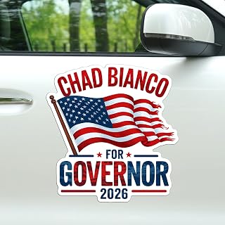 Chad Bianco Governor 2026 Magnet Decal US Election 2026 Reusable Magnetic Sign for Fridge Car Bumper Locker 5,5in