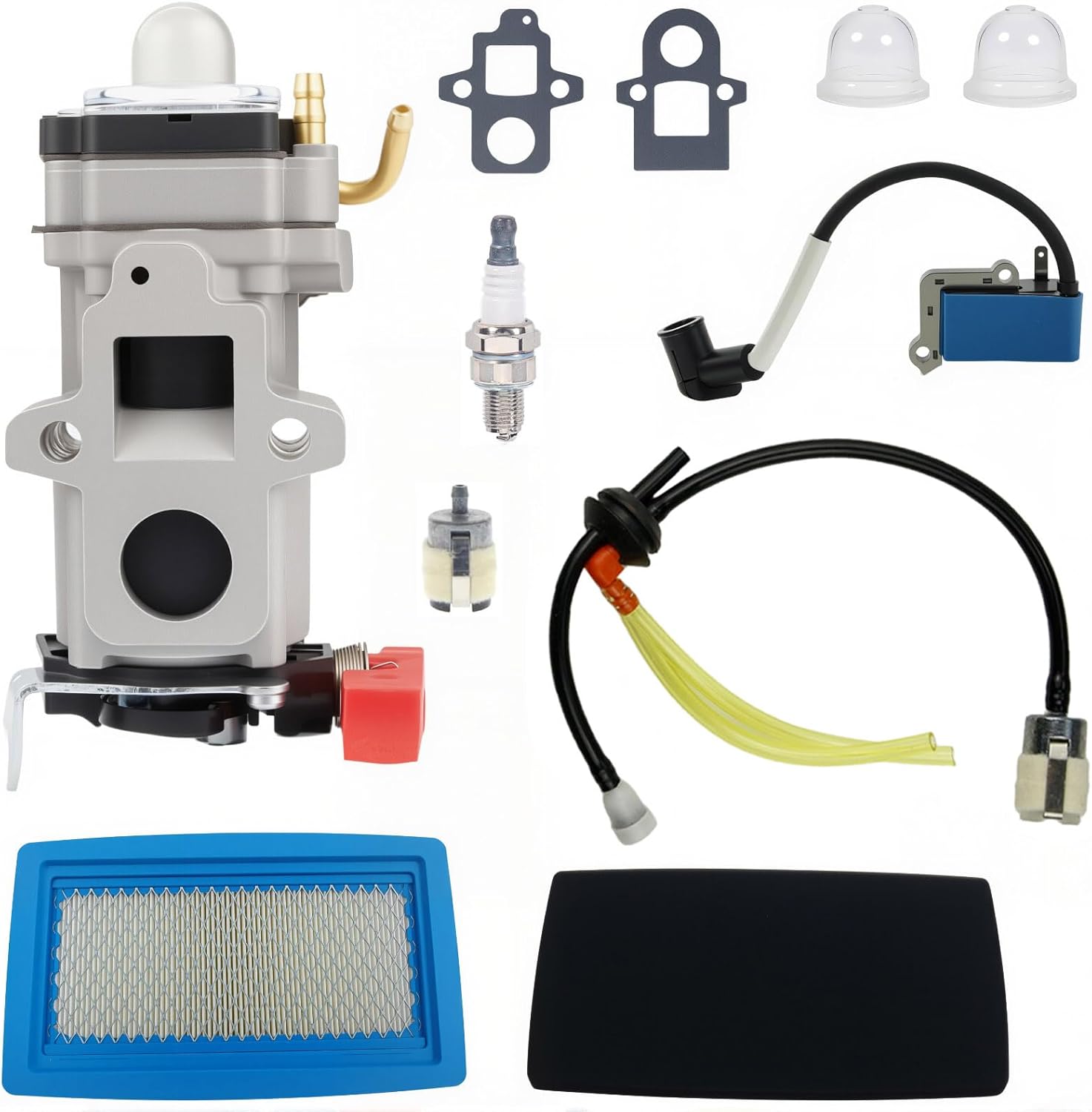 PB-9010T Carburetor Kits for Echo PB-8010 PB-8010T PB8010 PB8010H PB-9010 PB9010 PB-9010H Shindaiwa EB810 EB810RT EB910 EB910RT Leaf Blowers Replacement A021004920 Carb