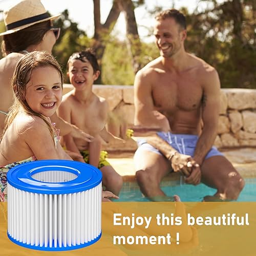 Miniatura 14 de Filtro de repuesto tipo para bañera de hidromasaje compatible con Lay-Z-Spa, Coleman SaluSpa 90352E 58323, bañera de hidromasaje inflable, filtro