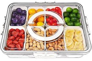 Divided Serving Tray with Lid: The Ultimate Snack Container for Every Occasion