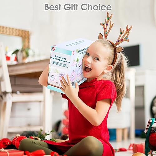 Miniatura 7 de Juegos de cocina de juguete para niños, accesorios de cocina para niños de 4 a 8 años de 3 a 5 años, juguetes para electrodomésticos de cocina