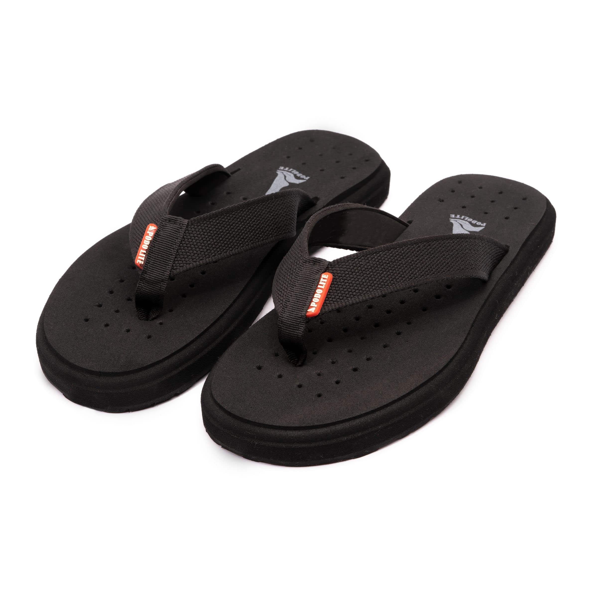 Podolite Moves Men slippers with arch support | soft comfortable stylish and anti skid Mens Flip-Flops & Slippers in exciting colors | Styles | Daily Use | Moves (Black, numeric_10) (B09RSV4P6H) Amazon Price History, Amazon Price Tracker