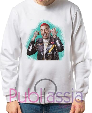 Sfera Ebbasta Felpa girocollo senza cappuccio 5 trap musica hip hop rap  italiana Rockstar Popstar bhmg concerto Tour testi frasi canzoni Idea  Regalo uomo donna ragazzo ragazza abbigliamento (L) : Amazon.it:  Abbigliamento