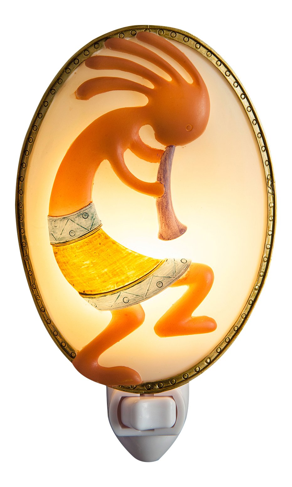 Design Southwest Kokopelli Flute Player Night Light Bonded Marble