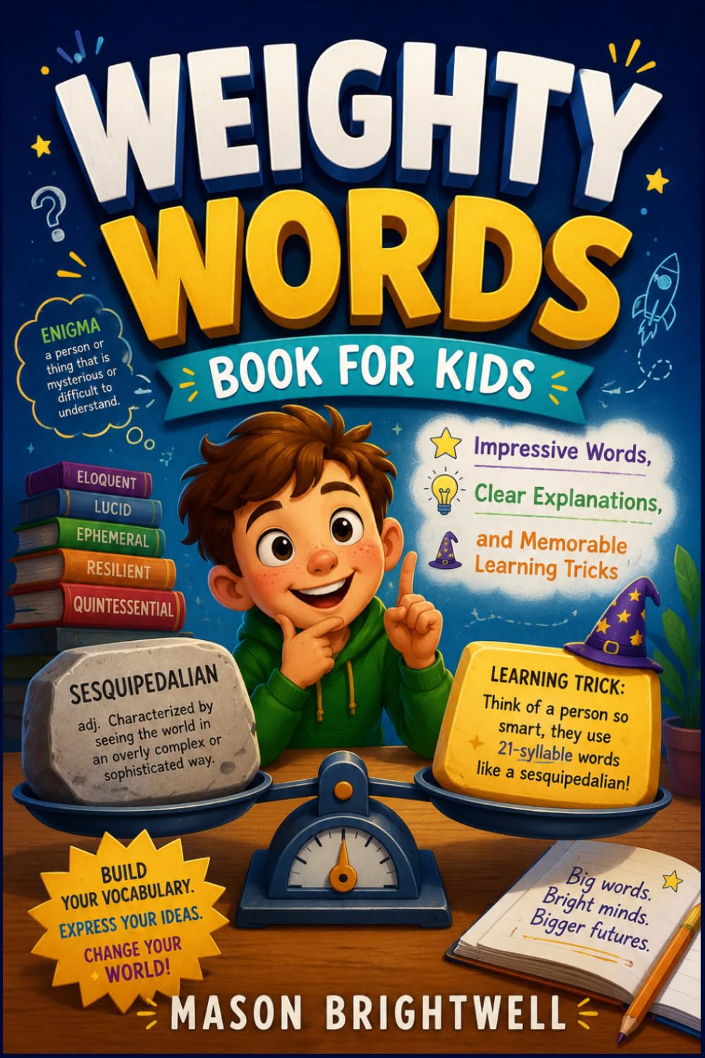 THE WEIGHTY WORDS BOOK FOR KIDS: Impressive Words, Clear Explanations, and Memorable Learning Tricks