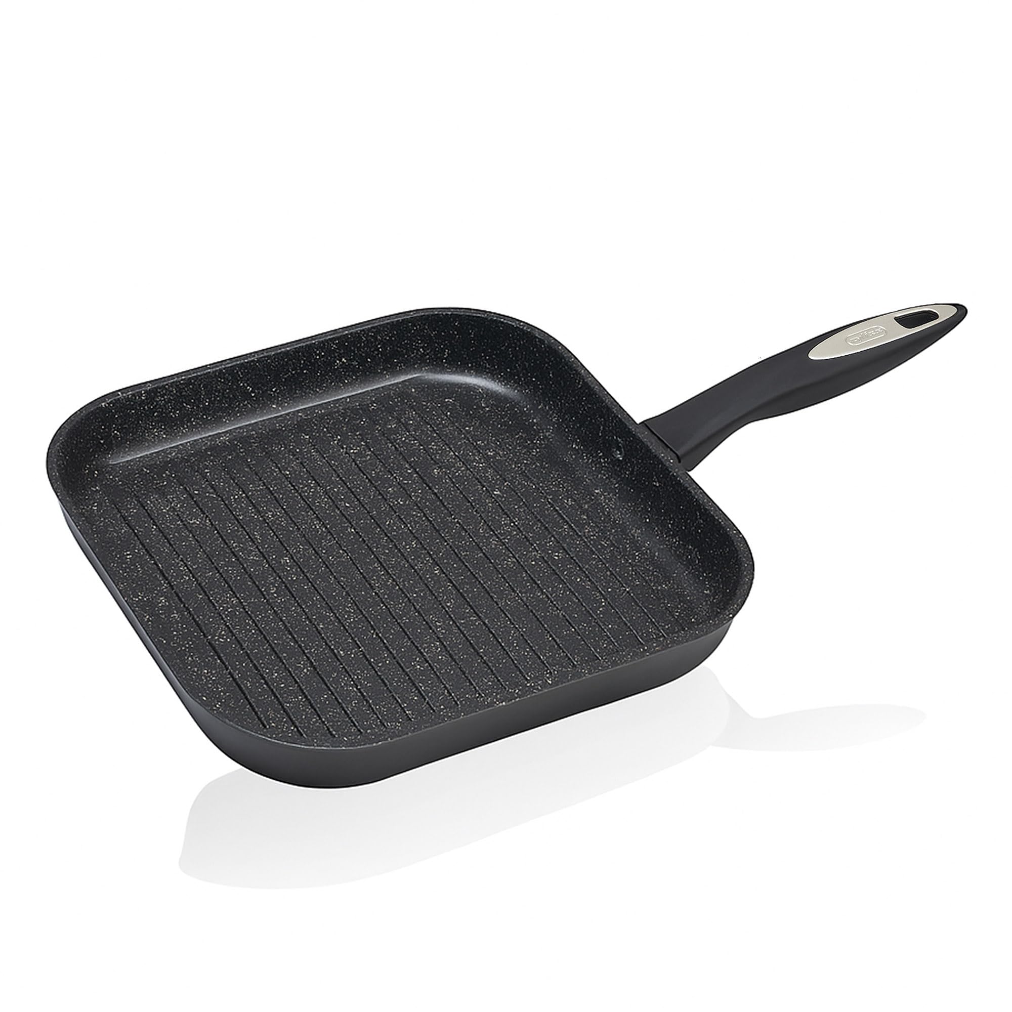 Zyliss Ultimate Ceramic Non-Stick Griddle Pan, 26cm Grill Pan, PFAS Free, Made from Fast Heating Forged Aluminium, Induction Hob Compatible, Dishwasher Safe
