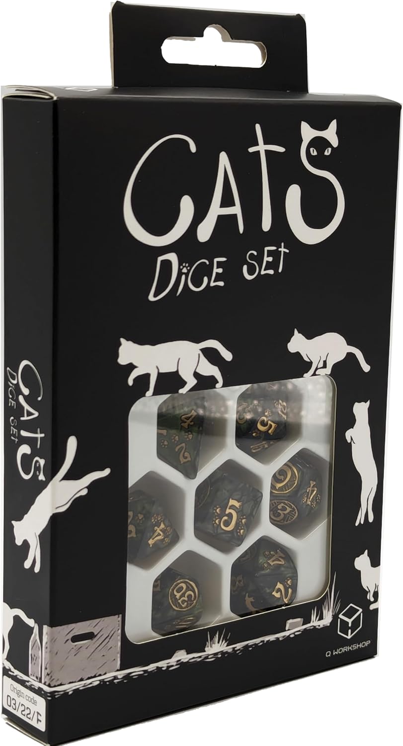 Cats Dice Set Pixel by Q-Workshop, Dice Game