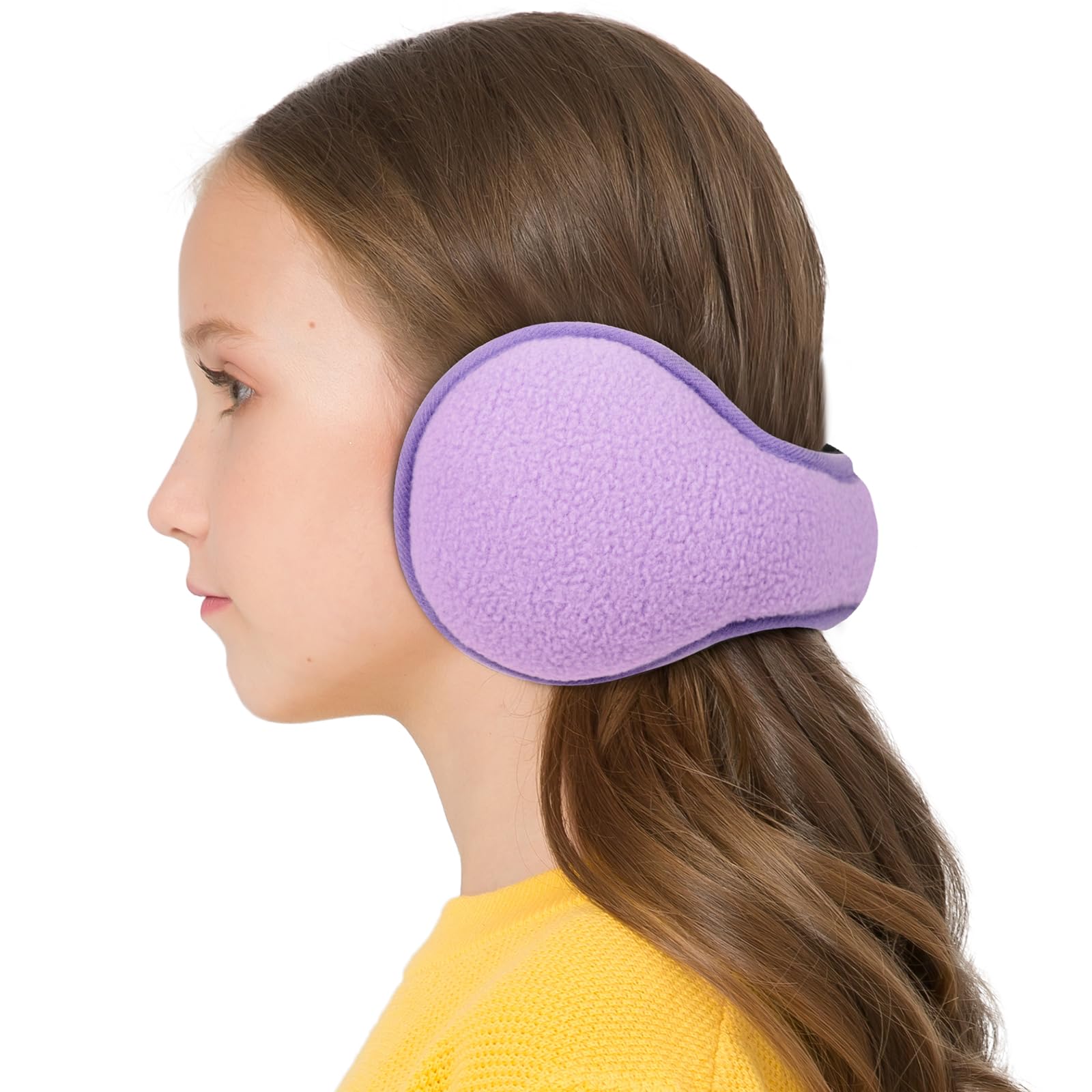 JOEYOUNG Foldable Ear Muffs for Kids (4-9 Years) Ear Warmers for Kids Winter Earmuffs for Girls Boys Children