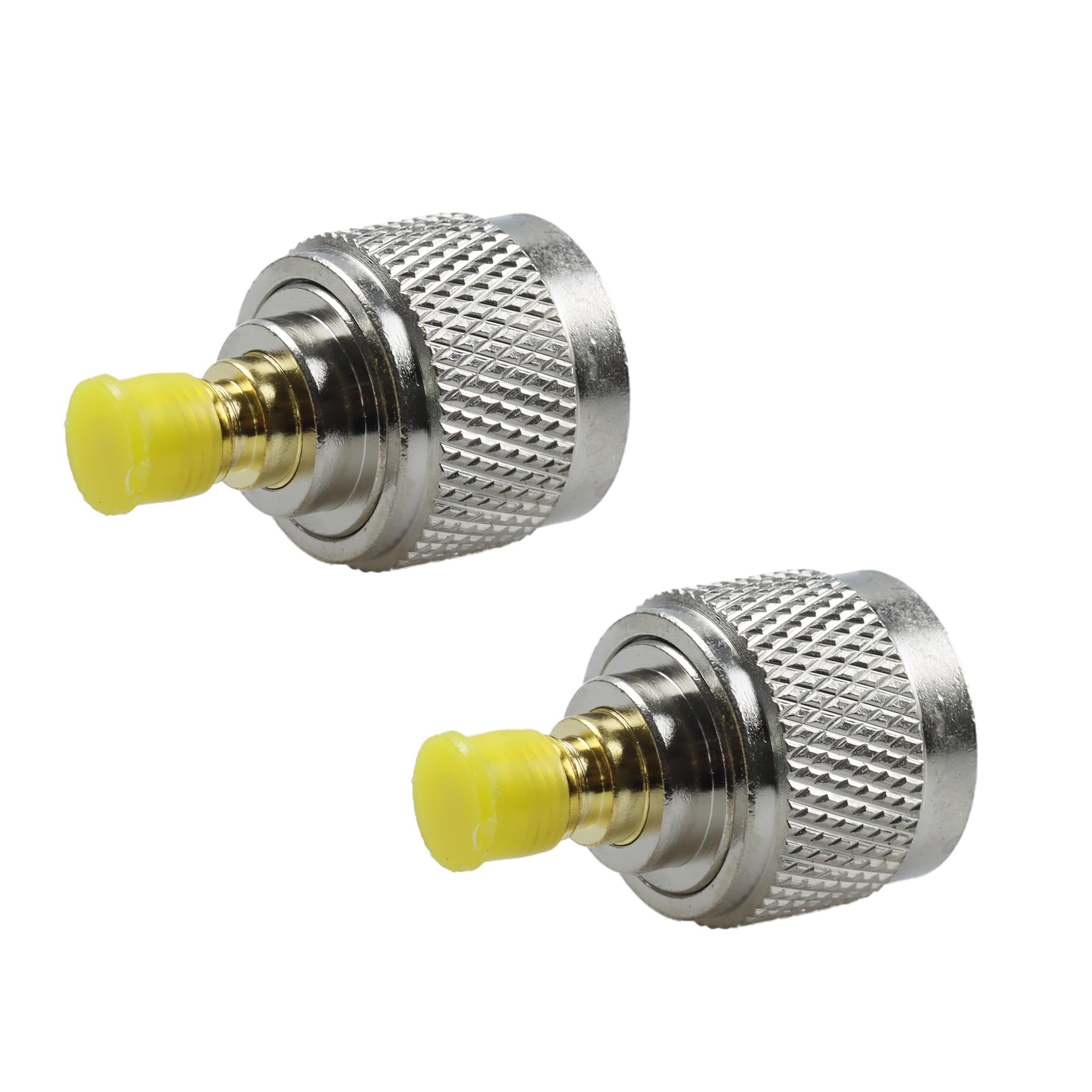 Runseaway 2Pcs N Male to SMA Female RF Coaxial Adapter, N to SMA Coax Jack Connector for Wi-Fi Antenna Extension Cable, Coaxial Connectors for Reliable Signal Transmission