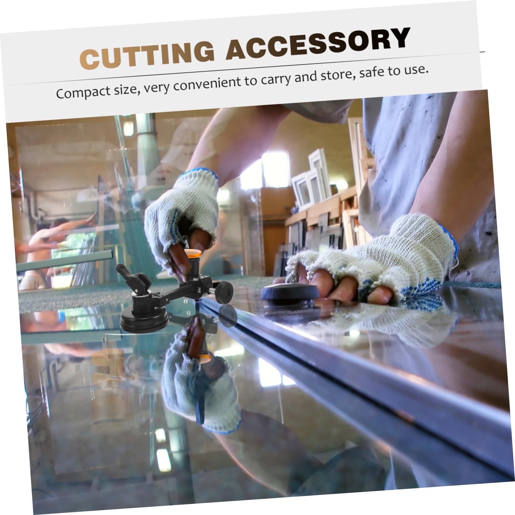 HOMSFOU Adjustable Glass Cutting Knife Circular Tile Cutter Metal Glass Cutter for Range Hood