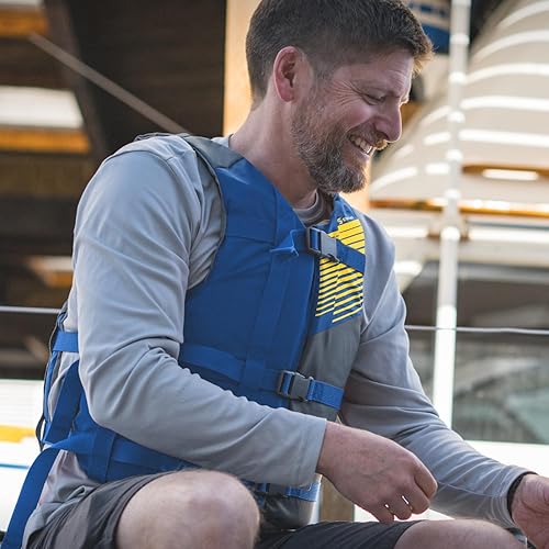 Vista 20 de Stohlquist Universal Fit Adult Life Jacket PFD (4 Pack) Coast Guard Approved, for Men and Women 90+ lbs, Lightweight Neoprene and Adjustable, Ideal