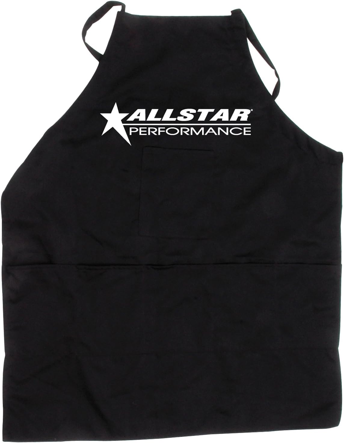 Allstar Performance ALL99962 Black Cloth Adjustable Strap Apron with Logo X-Large