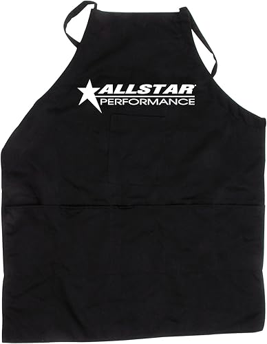 Allstar ALL99962 Delantal de tela negra con correa ajustable con logotipo Allstar XL