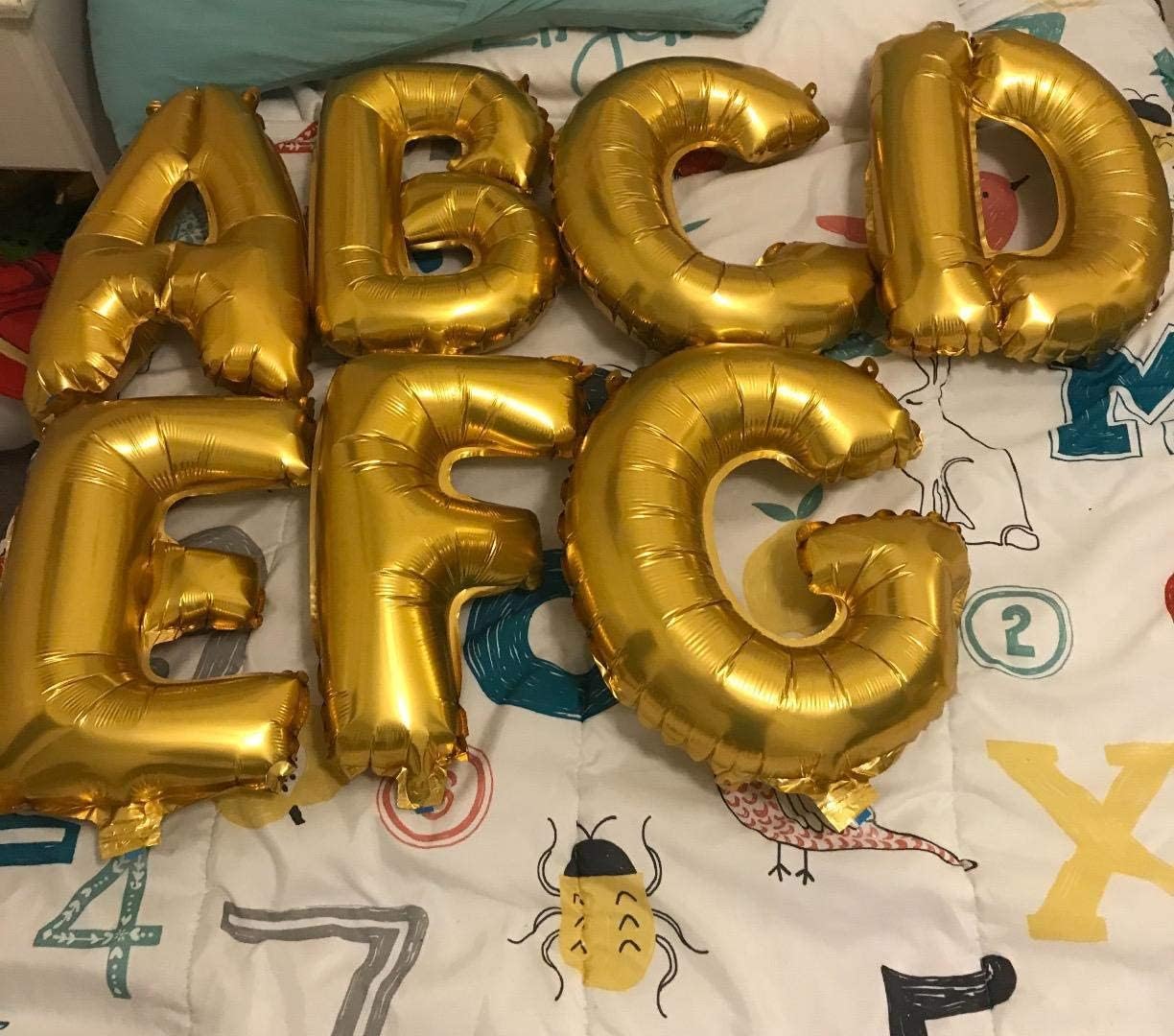 40 Inch Giant Gold Letter I Foil Helium Balloons Single Birthday Party Decoration Supply Baby Shower image 4