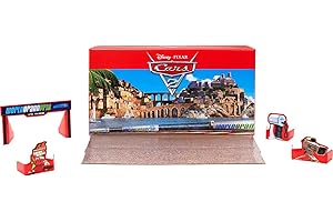 Cars 2 Disney Pixar Racing Vehicle Set with Tool Cart