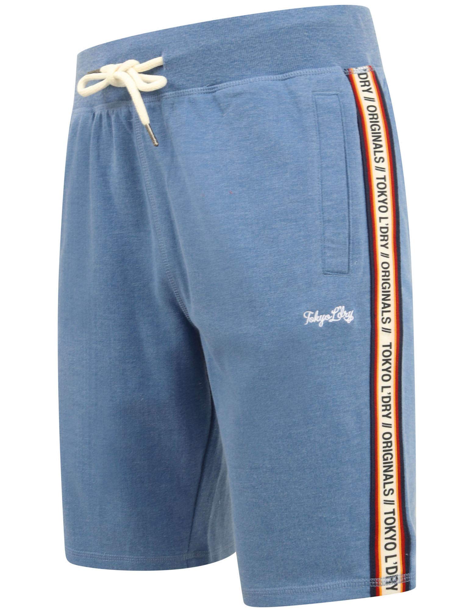 Tokyo Laundry Men's Malibu Surf Jogger Shorts - Cornflower Blue Marl - S