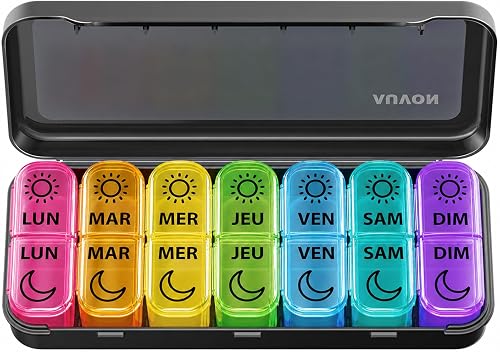Pilulier Semainier Matin et Soir AUVON