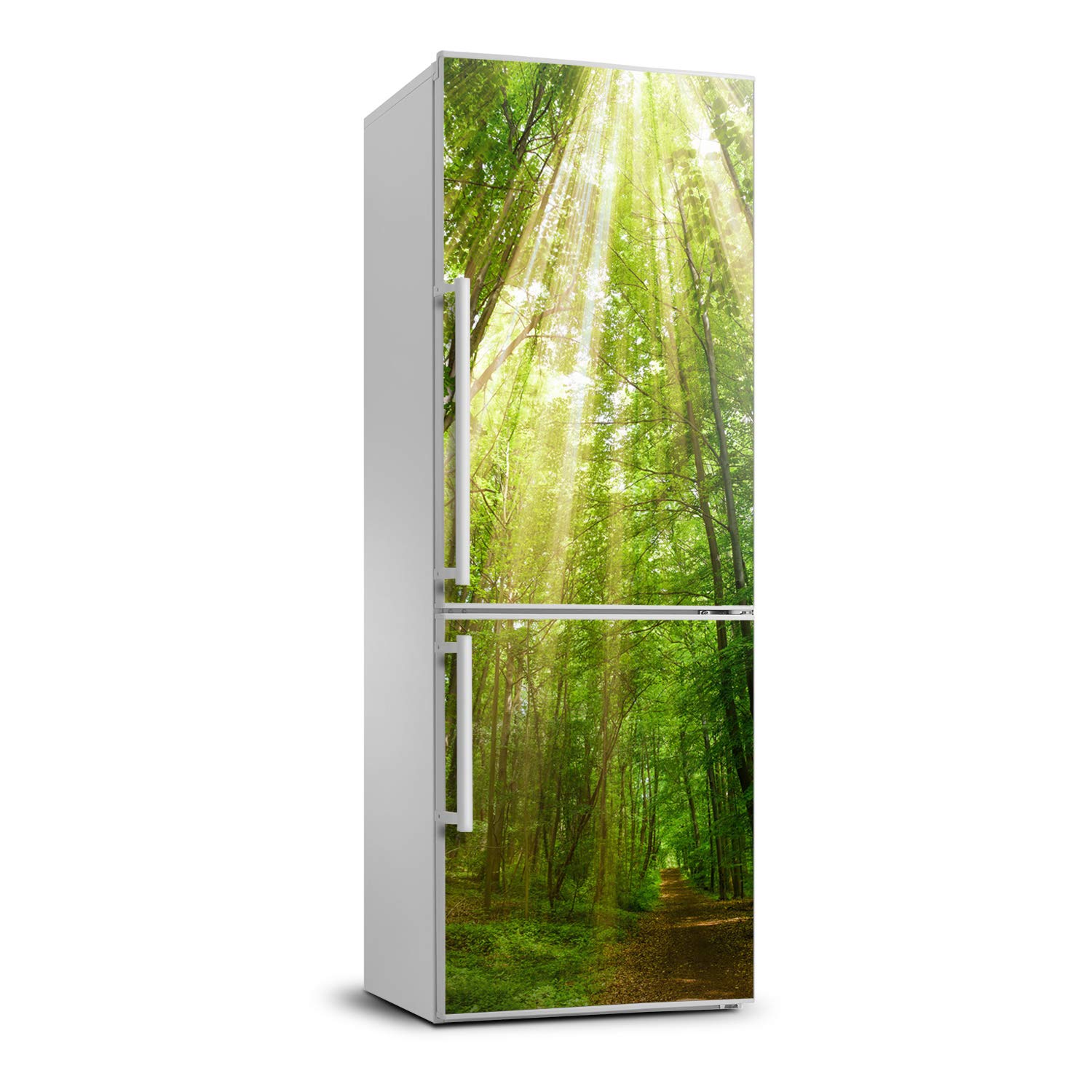 Vinilo para nevera 70x190 cm El camino en el bosque de Tulup autoadhesivo