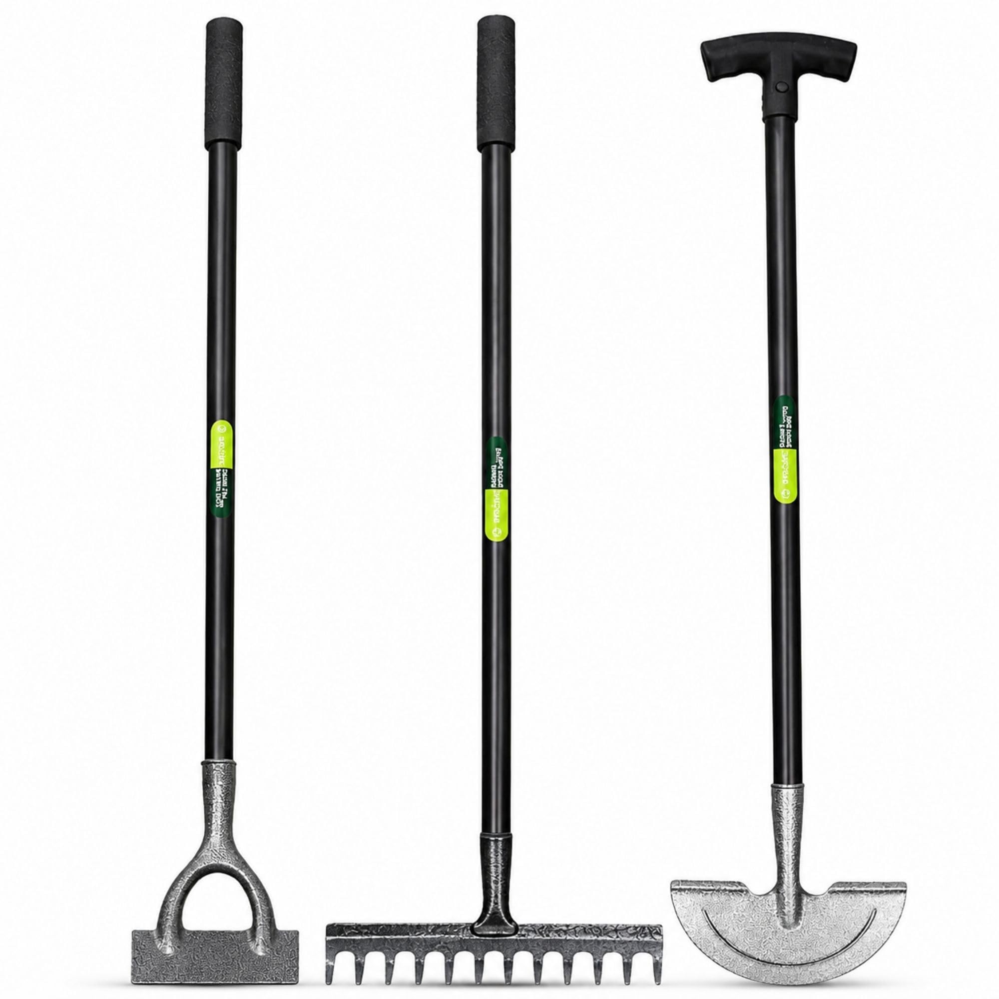 PriceKingX Half Moon Lawn Edger Heavy Duty Carbon Steel Garden Edging Tool Long Handle Manual Lawn Border Cutter for Clean Edges Landscaping Garden Borders & Pathways (garden tool set 3 piece) โ image 1