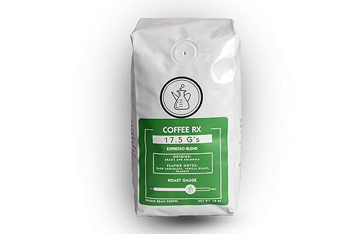 Miniatura 3 de Coffee Rx - Granos de café enteros de mezcla de espresso de 0.62 oz, 12 onzas.