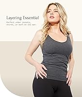 Vista 6 de Felina Camiseta sin mangas reversible de algodón para mujer Paquete de 4