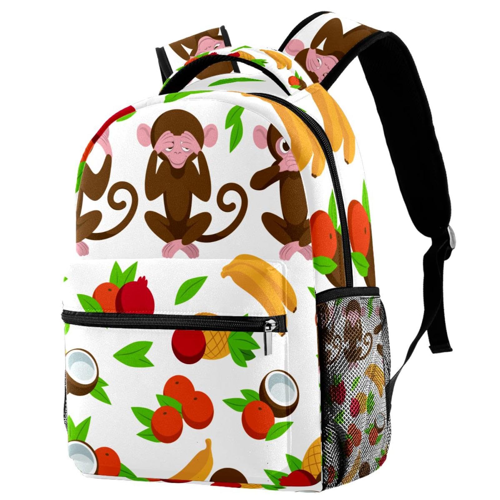 Sac à dos imprimé bébé singe multicolore à offrir pour la rentrée
