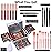 Makeup Gift Set For Women Girls, All in One Full Makeup Kit with Eyeshadow, Lip Gloss, Concealer, Blush, Contour, Highlighter Face Brushes Liquid Lipsticks Eyebrow Pen Eyeliner Pencil Sponge