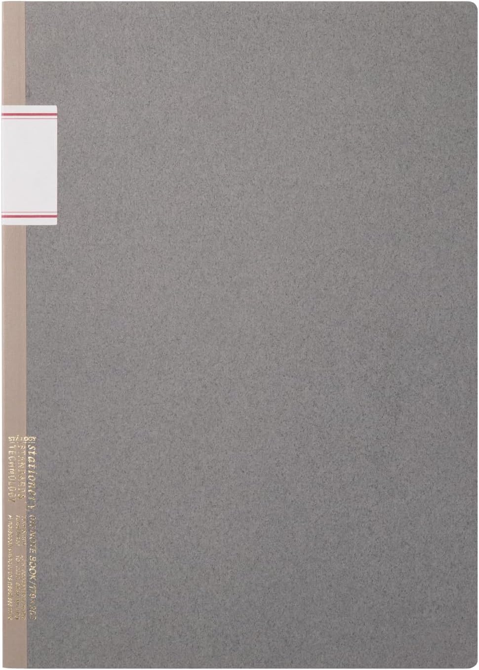 Nitoms SS1013 STALOGY Notebook, B5, Horizontal Ruled, Standard Notebook, Gray