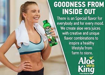 OKF Aloe Vera King Drink, Original, 16.9 Fluid Ounce (Pack of 12)