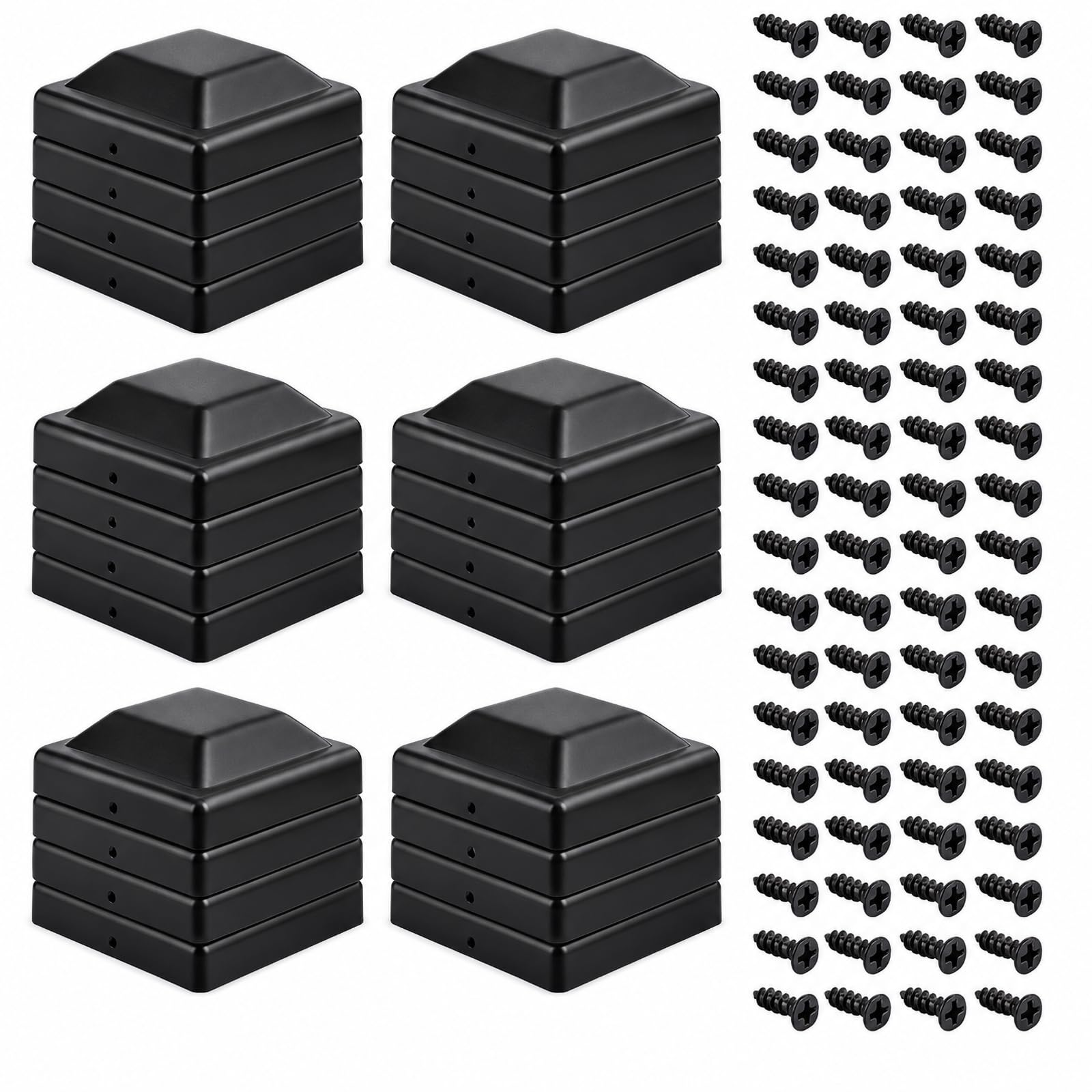Chapeau Poteau Bois 9x9 Plastique pour Aménagement Tonnelle et Jardin Décoratif