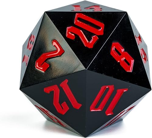 Poludie D20 - Dados individuales de 2.165in, dados DND de 20 lados, dados poliédricos gigantes D20 D&D D20 grandes para mazmorras y dragones, RPG,