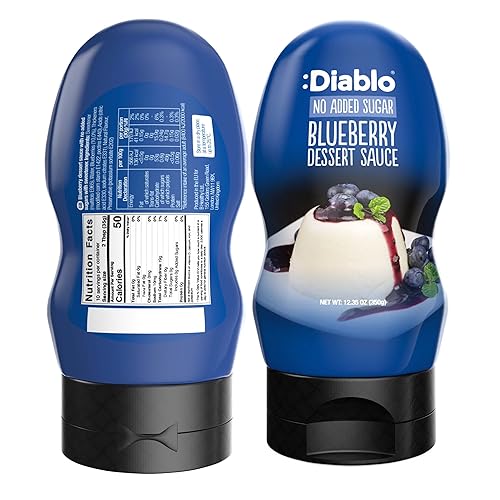 Miniatura 2 de Salsa de postre de arándano Diablo Sin azúcar añadida Sin gluten Apto para diabéticos Disponible en cesta - Perfecto para regalos 350g 12.35oz