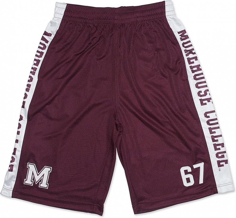 Big Boy Morehouse Maroon Tigers Mens Basketball Shorts [Maroon] - ID#148597-104-207-0-0
