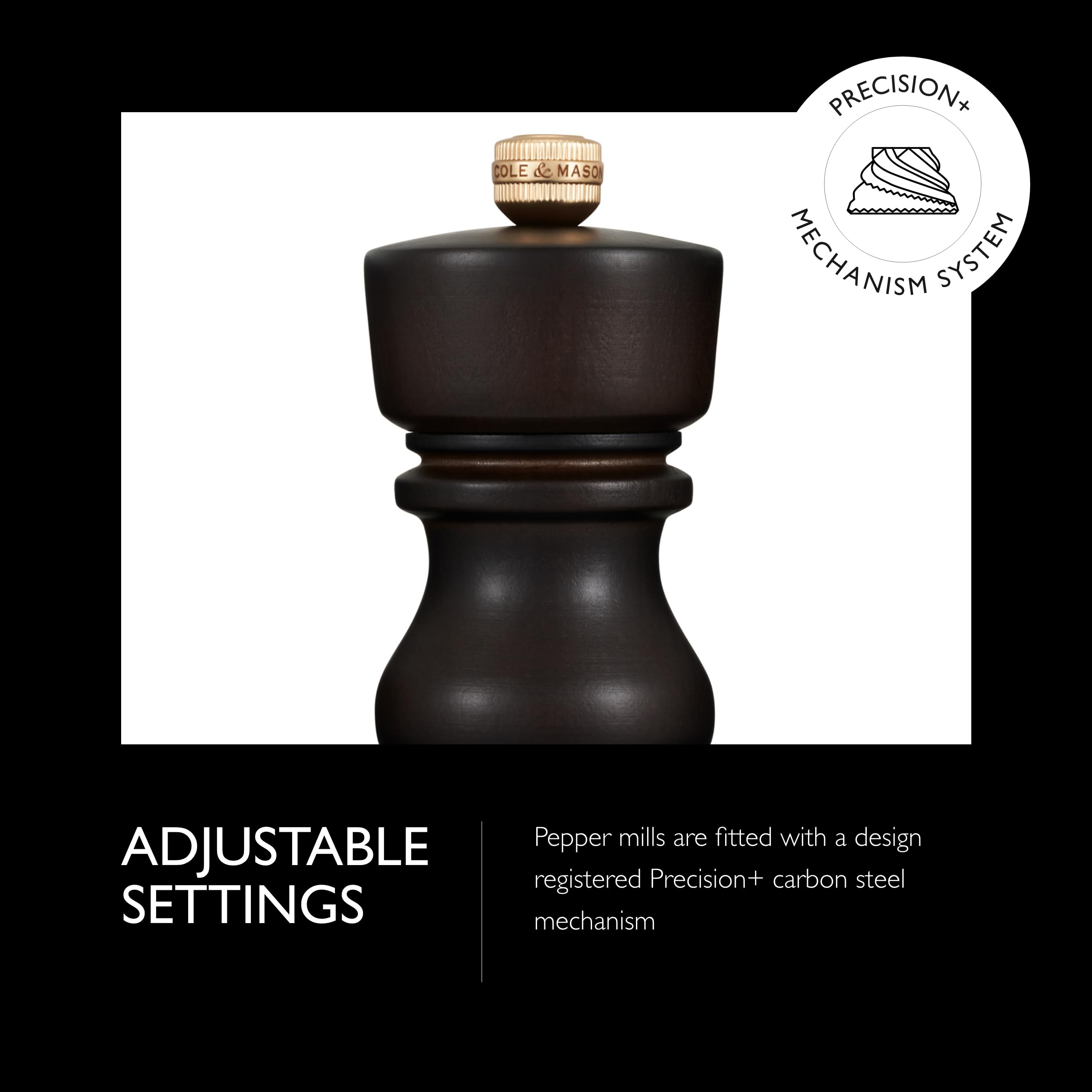 Macina Sale In Legno Di Faggio Cole & Mason - Meccanismo Precision+ Regolabile, Design Elegante, 300mm - Garanzia A Vita - Foto 4