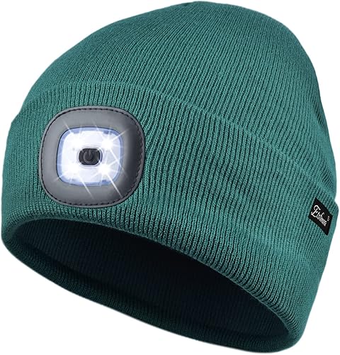 Miniatura 33 de Etsfmoa Gorro unisex con la luz, regalos para hombres, papá, padre, gorras recargables por USB
