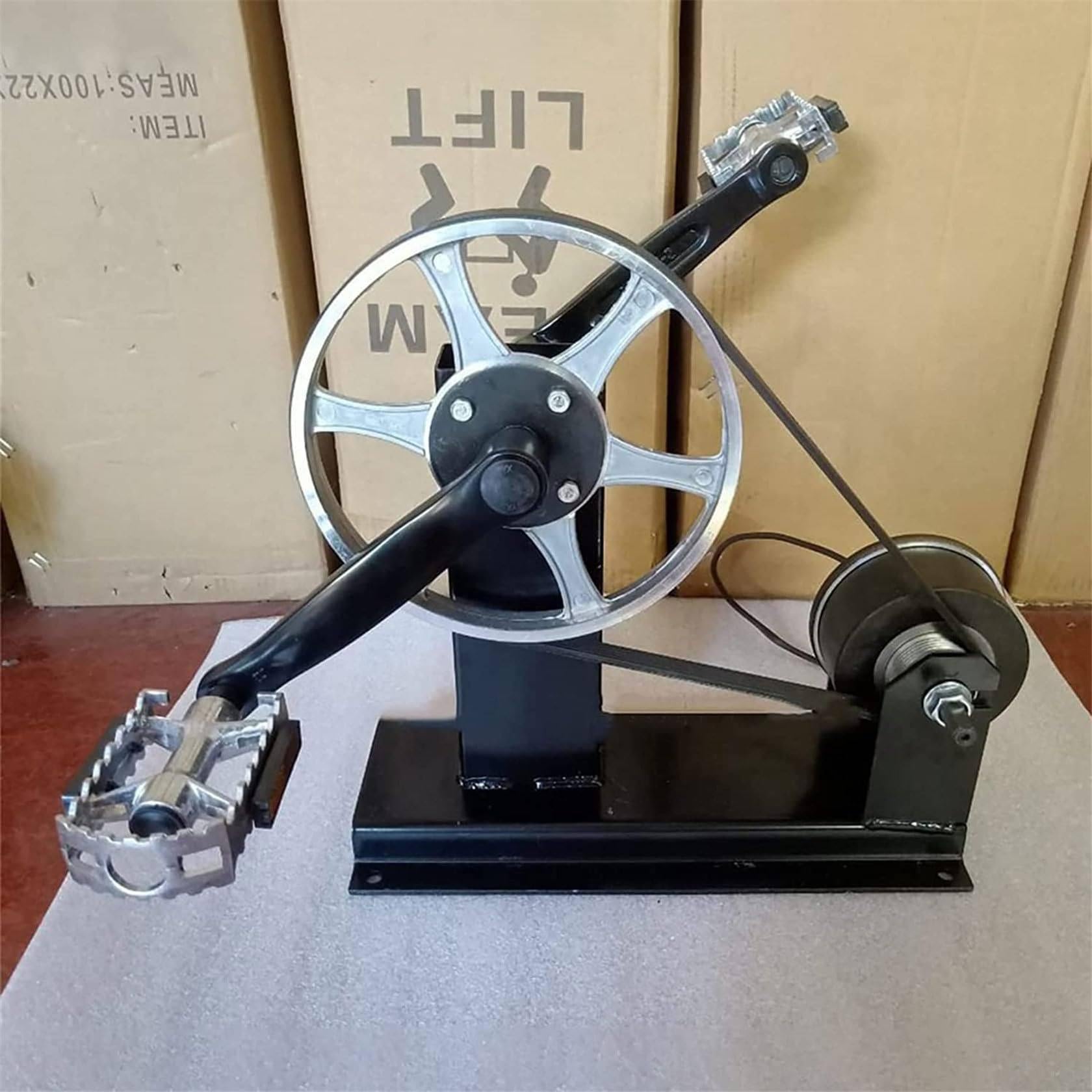 Generatory z korbą ręczną Generator prądu o mocy 300 W z pedałem nożnym, generator prądu z pedałem z interfejsem USB/wyjściem DC 1–35 V, łatwa do przenoszenia ładowarka z generatorem rowerowym